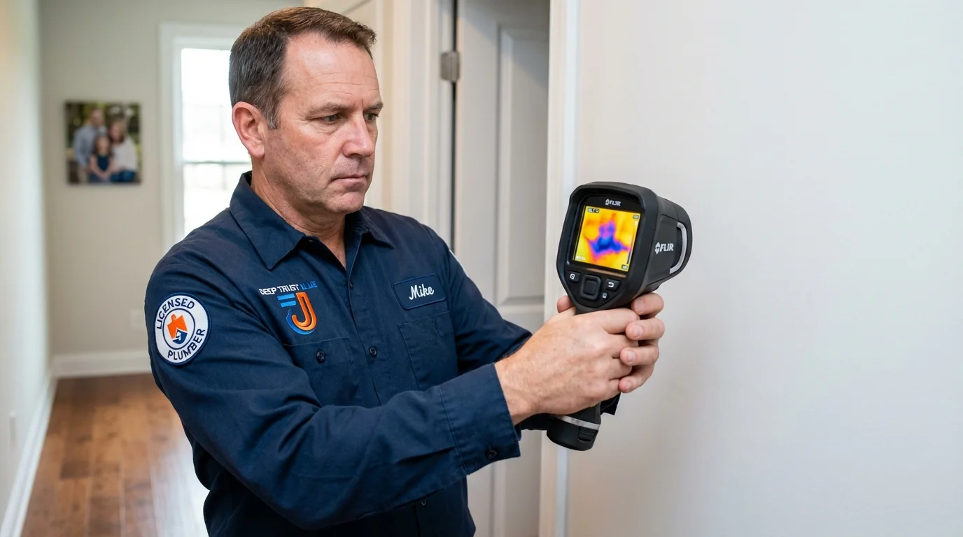 Thermal imaging leak detection by Johns Plumbing LLC in Pittsburgh